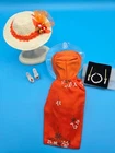 VINTAGE BARBIE SATIN N SILK SHEATH CLONE DRESS PERFECT!