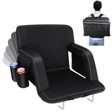 Stadium Seats with Back Support, Bleacher Chairs with Back and Cushion,