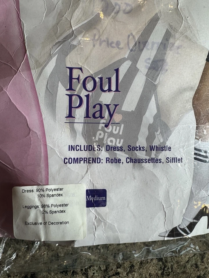 Sexy Disfraz de Árbitro Deportivo Fútbol Foul Play Elegante Halloween Adulto Foto 2 de 4