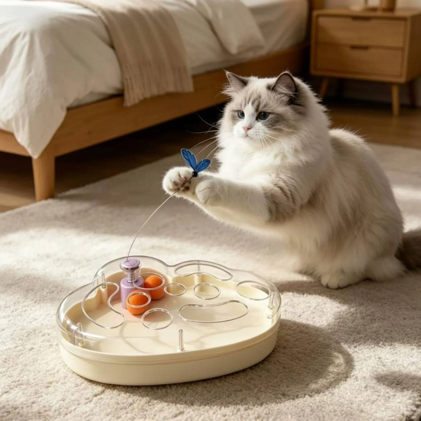 Electric Fluttering Creature Feline Toy Automatic-Entertaining Pet Product