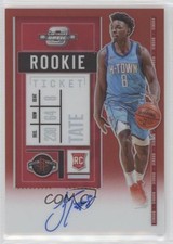 2020-21 Panini Contenders Optic Red Prizm 87/99 Jae'Sean Tate #123 Auto 0c6