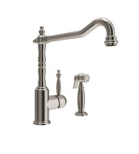 Bocchi Lesina Kitchen Faucet with Side Spray - Farmhouse Style - Brushed Nickel
