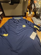 Colosseum Notre Dame Fighting Irish Navy Blue Polo Shirt Mens XL FFPS10225 N