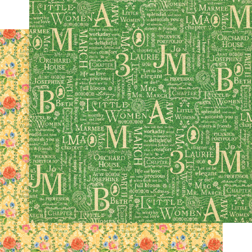 GRAPHIC 45 "LITTLE WOMEN" 12X12 PAPER PACK GIRLS SISTERS RETIRED SCRAPJACK'S - Picture 6 of 10