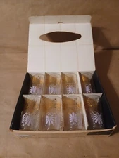 Homestead Federal Glass Set Of 8 Beverage Tumblers In Original Box