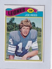 1977 Topps Mexican  #  508  JOE REED  Lions  Mississippi State  ngs   