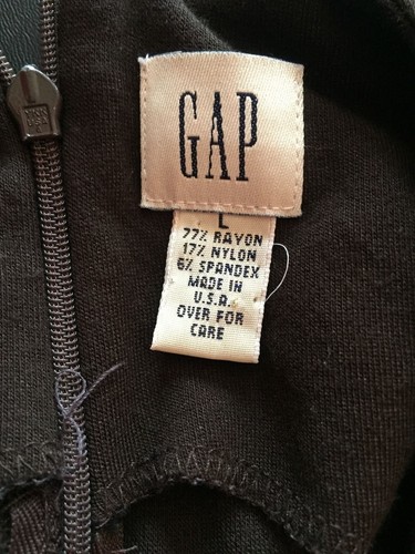 GAP WOMEN'S BROWN VEST SIZE Large L Invisible Zipper - Picture 5 of 5