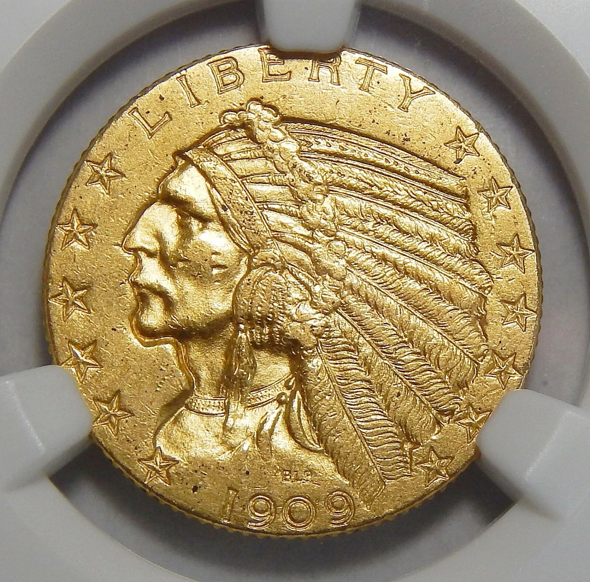 New Orleans 1909 Year Half Eagle $5 US Gold Coins (Pre - 1933) for