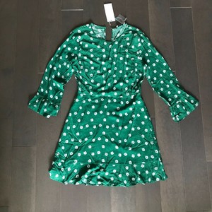 nordstrom green floral dress