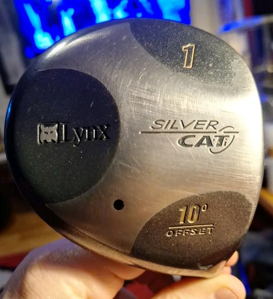 Lynx Silver Cat Driver 10° Men's R/H, Sr. (Senior) Flex, Graphite Shaft VGC - Image 3 of 4