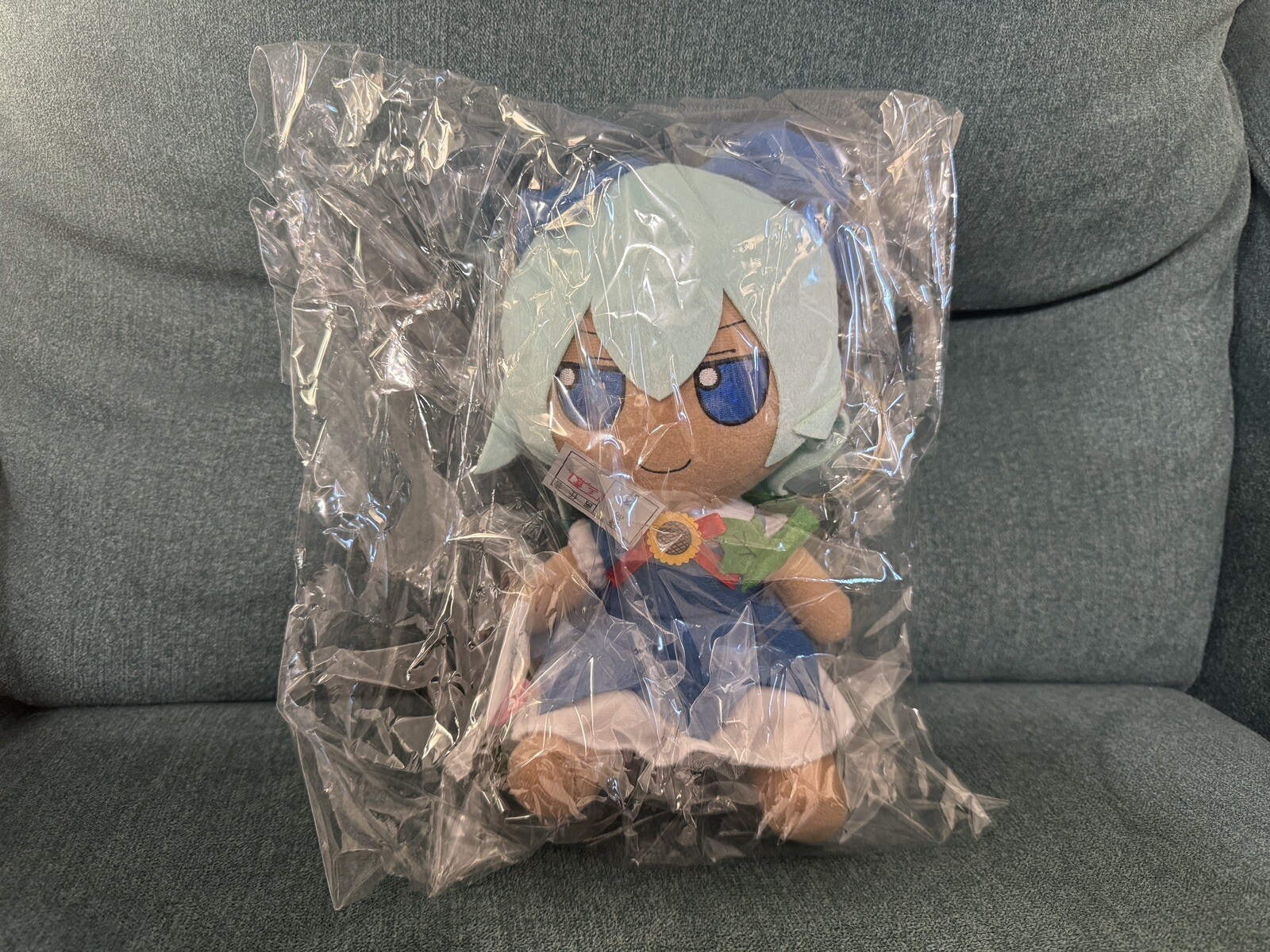 Touhou Project Sunburn Cirno Plush Doll Fumo Fumo Cirno Series 43 + Badge