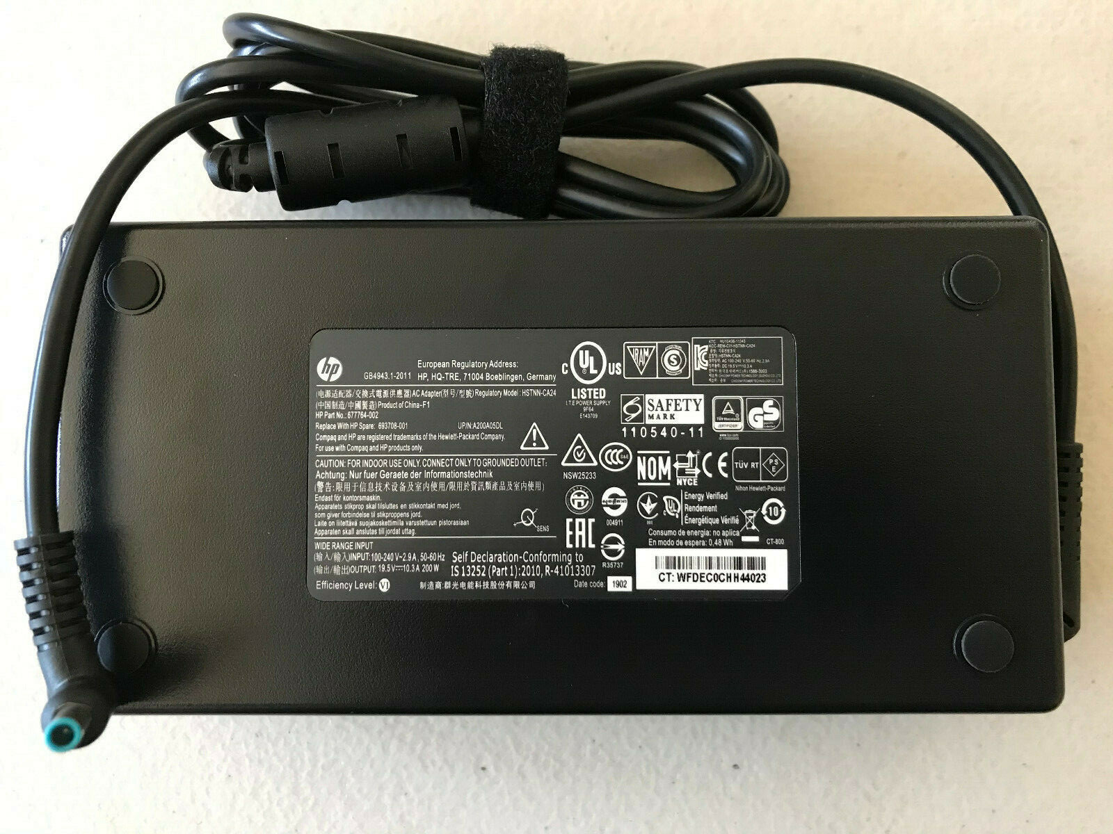OEM HP 200W Adapter/Charger for HP ZBook 17 G5 Series Gaming Laptop PC