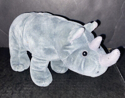 Gund African Black Rhino Plush Stuffed Animal WWF World Wildlife Fund Gray | eBay