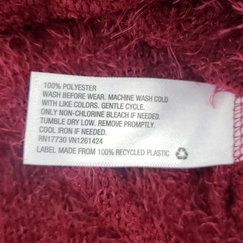 Art Class Girls Sweater Burgundy Button Down Pockets Soft Eyelash Sz 6 / 6X NEW - Picture 10 of 11