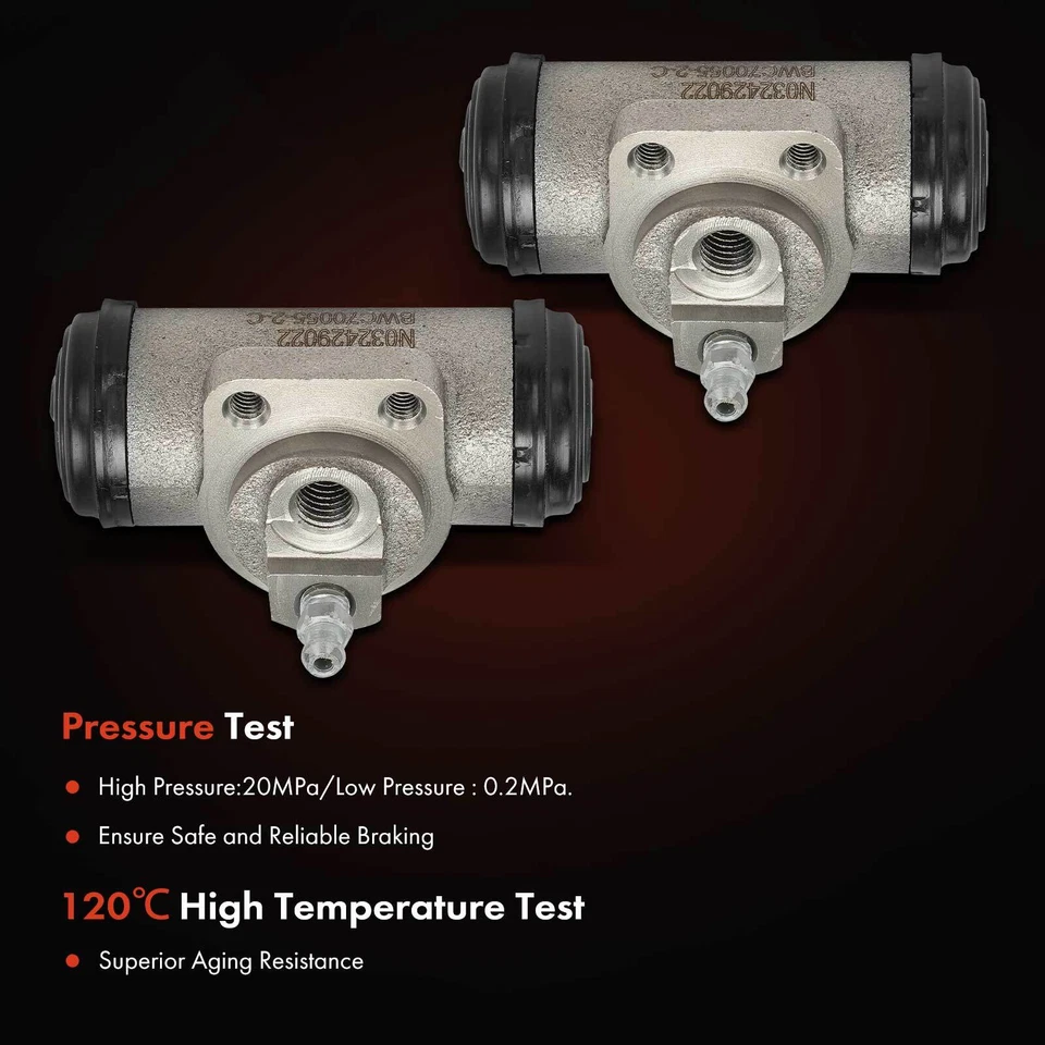 2x Cilindro de roda de freio traseiro esquerdo e direito para Cadillac Chevy Malibu Pontiac Olds - Imagem 4 de 4