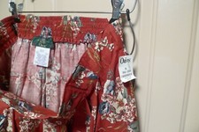 ORVIS-WOMENS SKIRT- ALL COTTON -FLORAL-PULL ON -NEW OLD STOCK W/TAG-MADE USA-XL