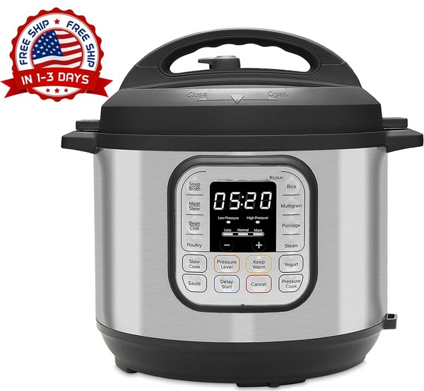 Olla A Presion Eléctrica Duo Mini 7 En 1, Olla De Coccion Lenta, Olla Arroce NUEVO