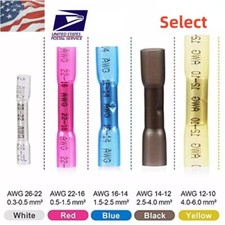Waterproof Heat Shrink Butt Connectors Marine Crimp Wire Splice Terminals