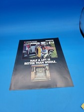 CROW RIVER VANGATER HALF A LIFT IS BETTER THAN WHOLE SALES BROCHURE CATALOG 