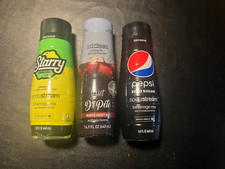 3 SodaStream flavors Pepsi Zero, Lemon Lime, Dr Pete 14.9 FL OZ