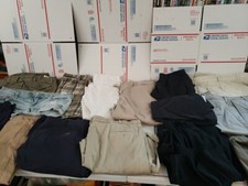 Lot Of 16 Vintage BULK CLOTHING RESELLER Larger Size Pants T4 396