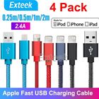 <!--F#f_0-->4X Fast USB Cable Charger Charging cord For Apple iPhone 7 8 X 11 12 13 Pro iPad<!--F/-->