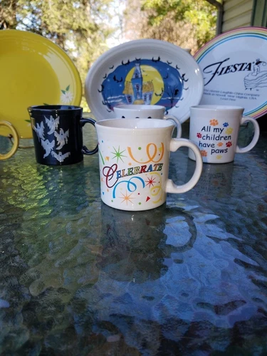 JAVA MUG celebrate FIESTAWARE FIESTA WARE 12 OZ white