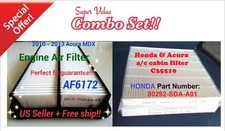 Combo Set Engine & Cabin Air Filter For ACURA MDX 10 11 12 13 AF6172 C35519 