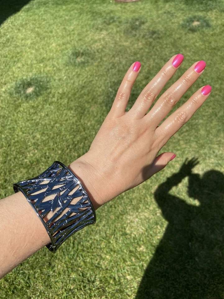 Novo $ 1750+impostos. Bracelete de prata esterlina com punho de bambu John Hardy - Imagem 3 de 4