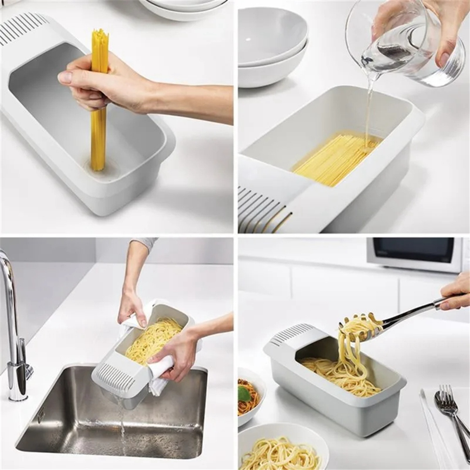 Noodles Pasta Cooker with Strainer EcoFriendly Plastic Spaghetti