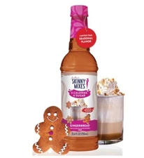 New Limited Edition Jordans Skinny Syrup Mix Gingerbread Sugar Free 25.4oz