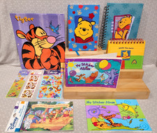 Vintage Sandylion Winnie The Pooh Tigger Sticker Album Sheet Notebook Folder Lot