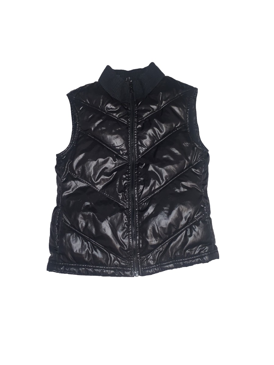 Old Navy Faux Leather Puffer Vest Old Navy Faux Leather Puffer