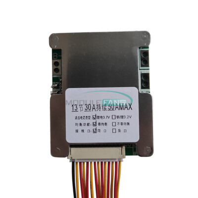 1-10pcs 13S 48V 50A Battery Balanced Protection Board BMS PCB For E-bike Motor