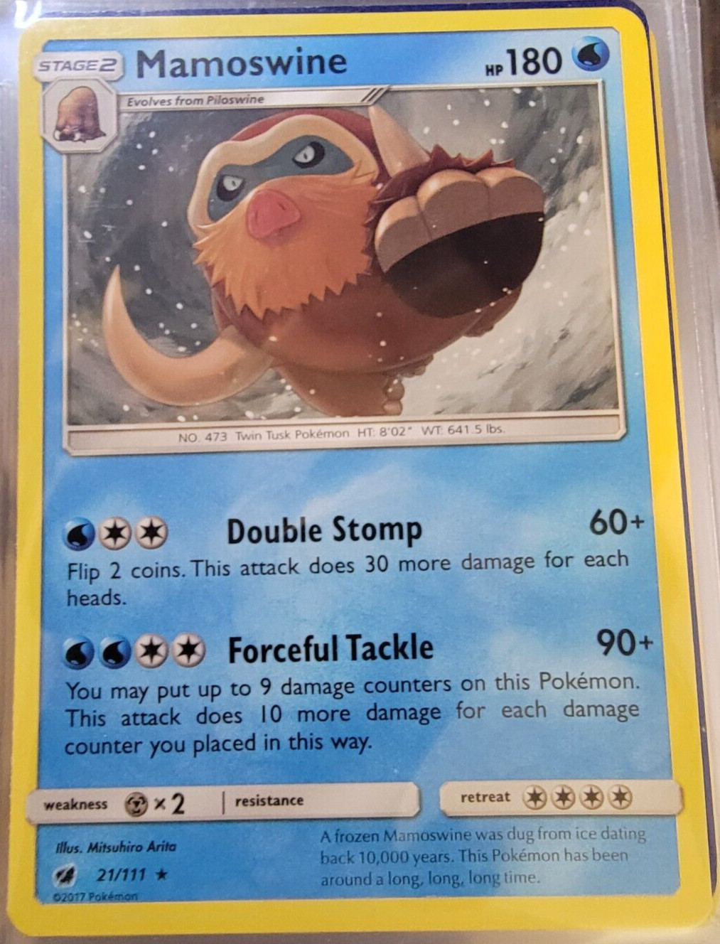 Mamoswine # 21/111 Crimson Invasion Pokemon Trading Cards Rares NM/MINT