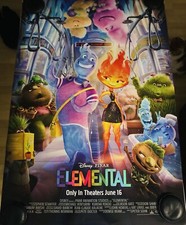 ELEMENTAL Double Sided DS Original 27x40 Movie Poster Disney FINAL Animated