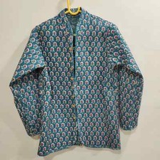 Indian Vintage Patchwork Handmade Cotton Kantha Quilted Jacket For Women