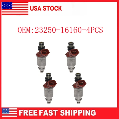 Fuel Injectors For Toyota Celica Corolla 1.8L 1993-1997 23250-16160 4pcs - Bild 1 von 10