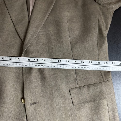 Hart Schaffner & Marx Suit 42L 33W Mens Brown Check Wool - Picture 11 of 16