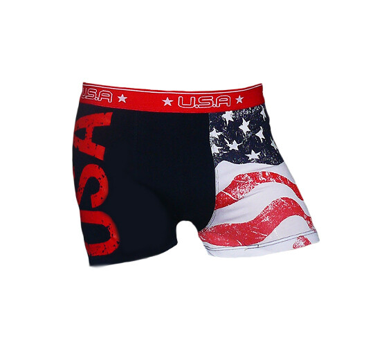 USA Men's Underwear Boxers Country Flag World Cup Soccer Futbool S, M