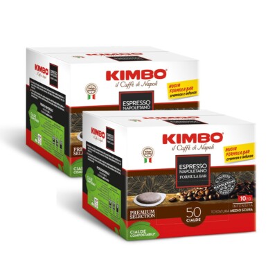 2x Kimbo NAPOLETANO 44mm ESE Pads 50 Stück a 7,3 gr. | Mondo Barista