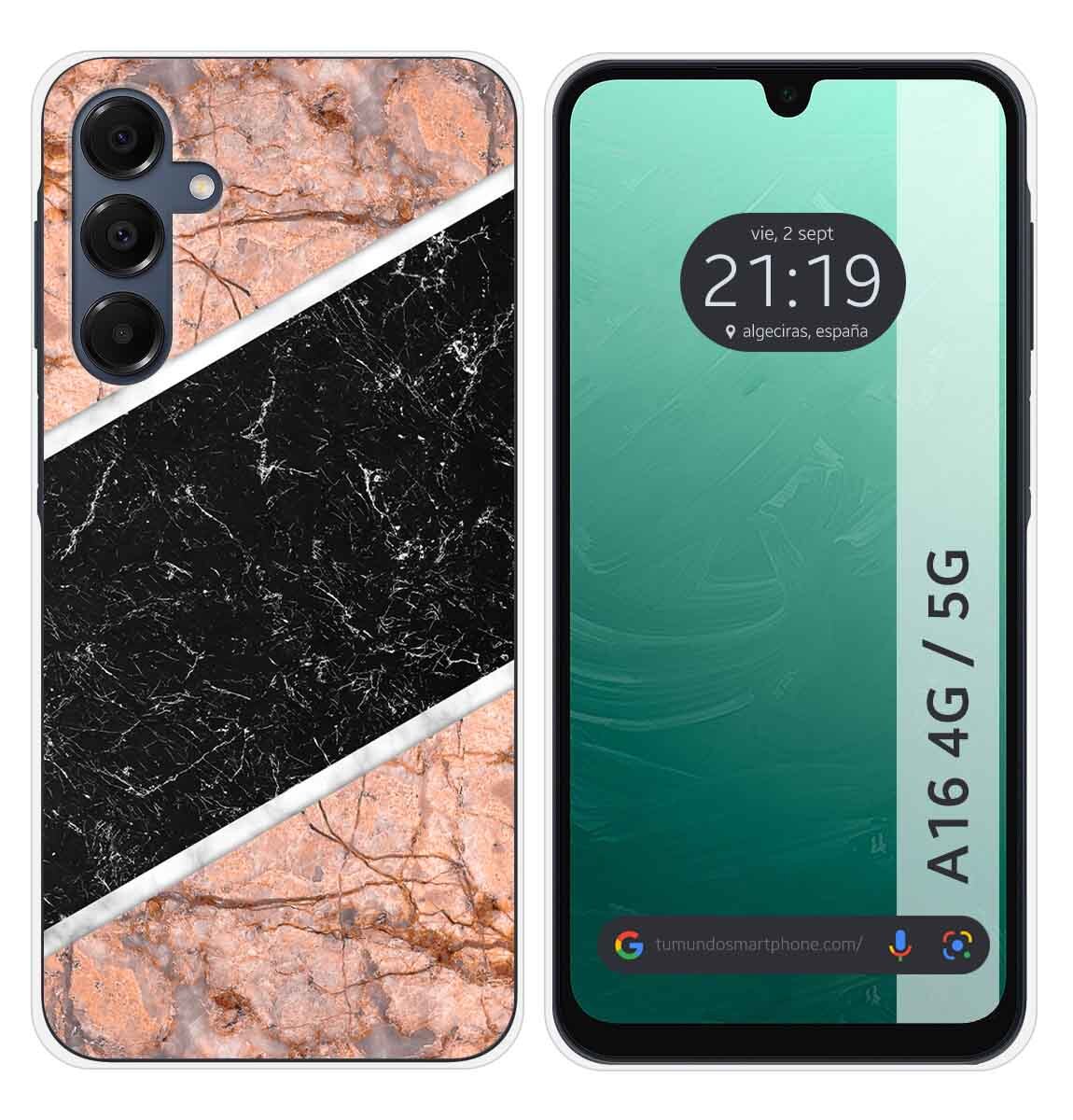 Cover Silicone per Samsung Galaxy A16 4G/5G Disegno Marmo 07 Disegni