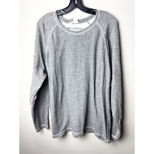 Tommy Bahama Reversible Knit Long Sleeve Lightweight Sweater XL Men Gray