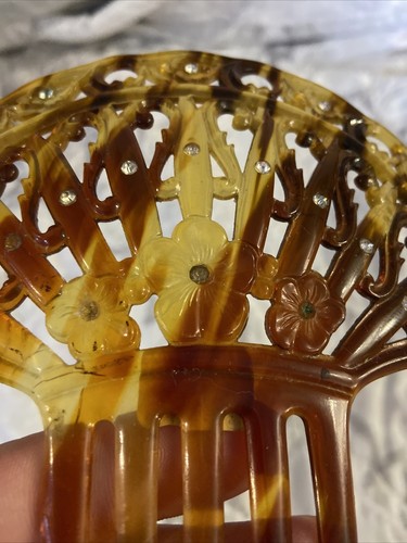antique tortoise shell ornate hair comb | eBay