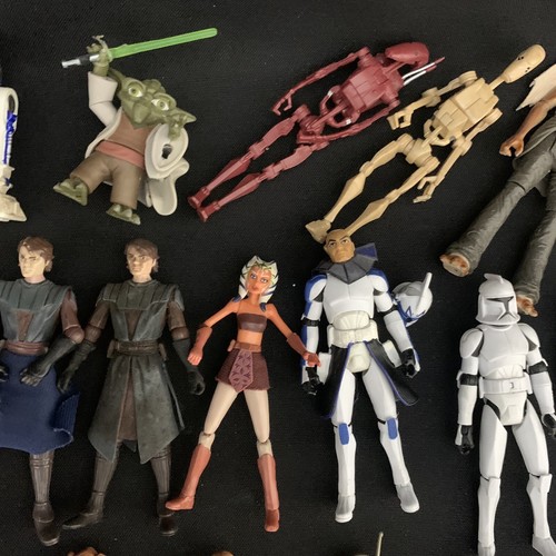 Star Wars The Clone Wars Animated Action Figure Bundle Ahsoka Anakin Yoda Asajj - Picture 5 of 16