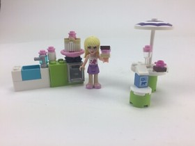 LEGO FRIENDS 3930 OUTDOOR BAKERY, 30106 ICE CREAM STAND BUILDING SETS W/MANUALS