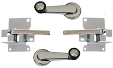 81-87 Chevygmc C10 Truck Lh Rh Chrome Interior Window Cranks Door Handles