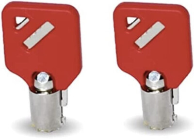 Milwaukee Husky Steel Glide Tool Box Replacement Keys R13 With RED Caps R13 Keys