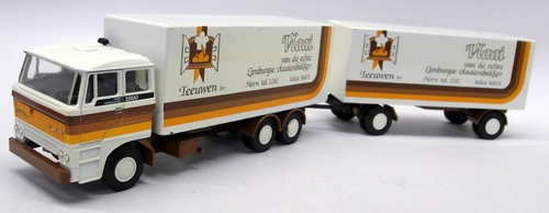 Lion Car 1/50 Scale - Nr.74 DAF 2800 Box Truck & Trailer Vlaai Model Truck - Picture 3 of 5