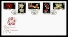 DR WHO 1988 GB JERSEY FDC ORCHID FLOWER COMBO R60840